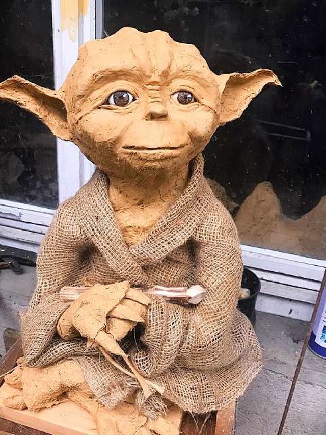 Diese Yoda-Figur ist in Eichen verschwunden.   | Foto: Heidi Tschamber