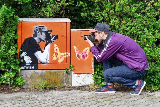 Kreative Farbtupfer in der Freiburger Gartenstadt  | Foto: Thomas Kunz