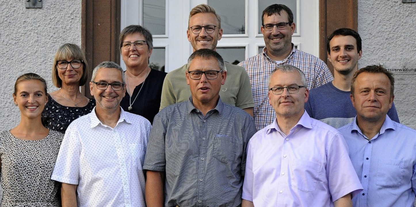 Der neue Ortschaftsrat : (von links) I...el Heitz, Adrian Mussler, Günter Noll   | Foto: Bettina Schaller
