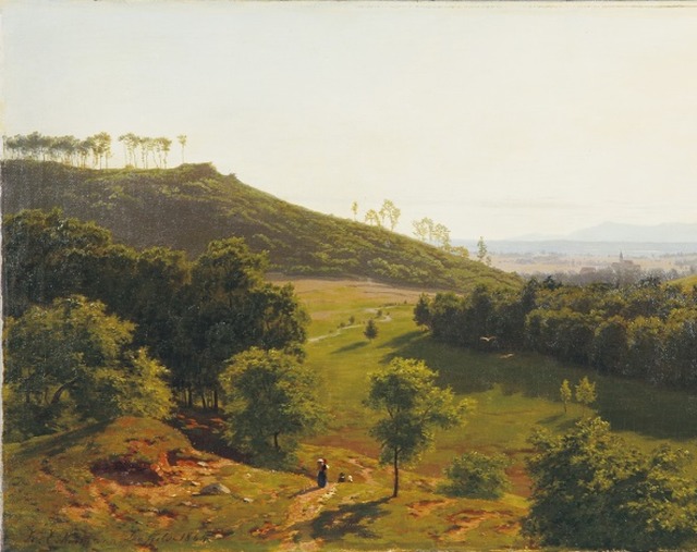 Landschaftsbild aus dem badischen Oberland von Karl Eckermann von 1864.   | Foto: Veranstalter