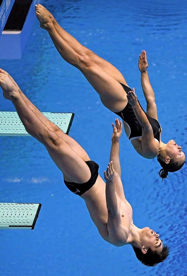 Lou Massenberg und Tina Punzel   | Foto: ED JONES (AFP)