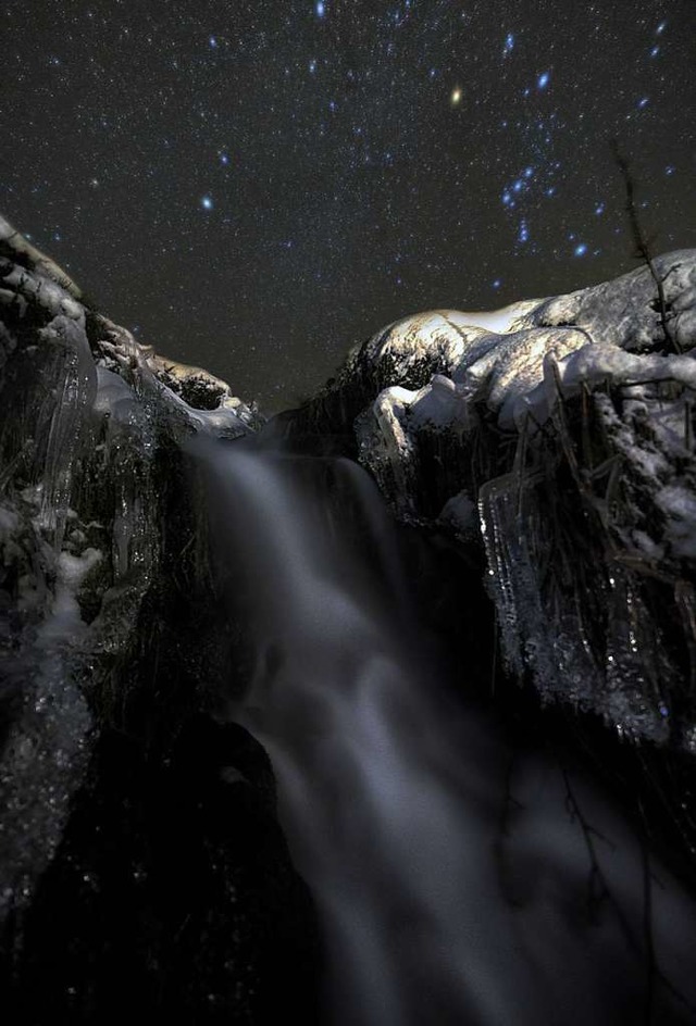 Wintersternbild an der Kander.  | Foto: Achim Schaller