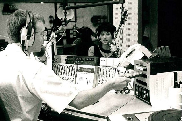 So sah das CFN-Radiostudio  im August 1991 von innen aus.  | Foto: Wilhelm Pohlmann