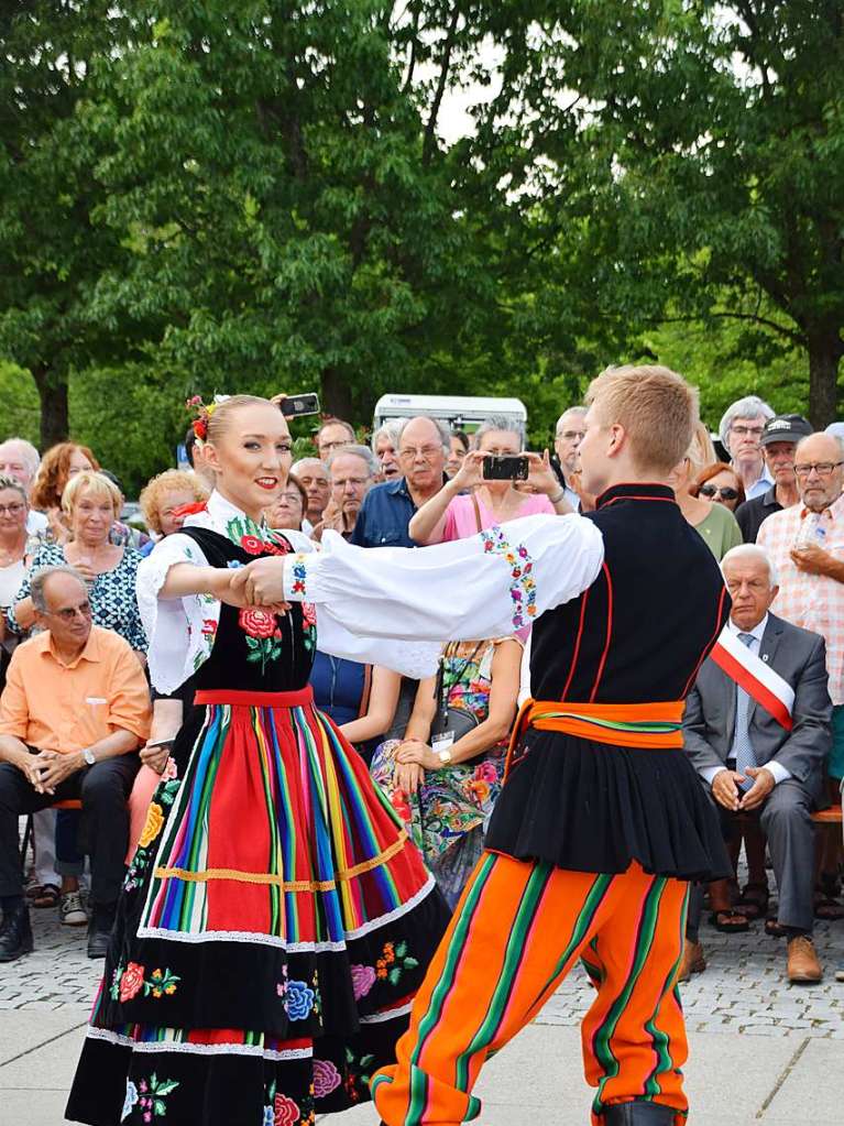 Ein buntes Unterhaltungsprogramm war beim Denzlinger Europafest ebenso geboten wie Kulinarisches.