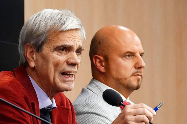 Wolfgang Gedeon (links) und Stefan Rp...assierten eine Niederlage vor Gericht.  | Foto: Simon Sachseder