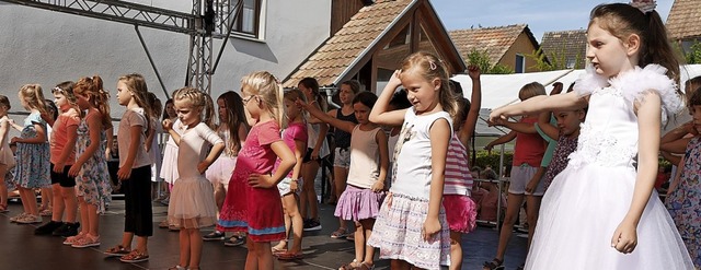 Das Kindertanzen war einer der Hhepunkte am Sonntag.   | Foto: Marion Rank