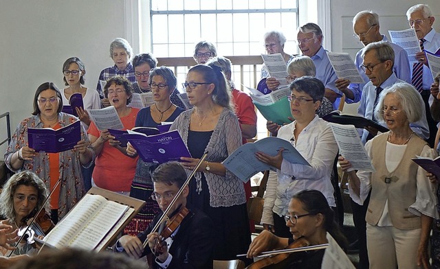 Erhebende geistliche Musik: Der Kirche...dns frhe &#8222;Missa Brevis&#8220;.   | Foto: Roswitha Frey