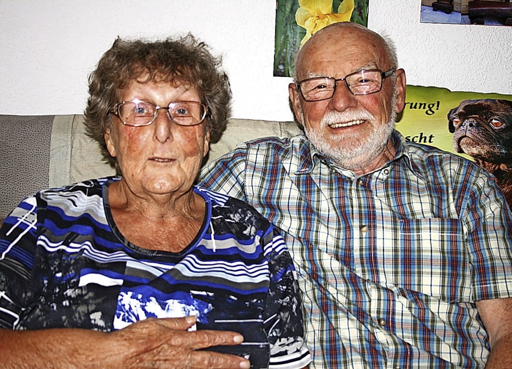 Lisa und Willi Reinhardt knnen heute in Maulburg diamantene Hochzeit feiern.   | Foto: Ralph Lacher