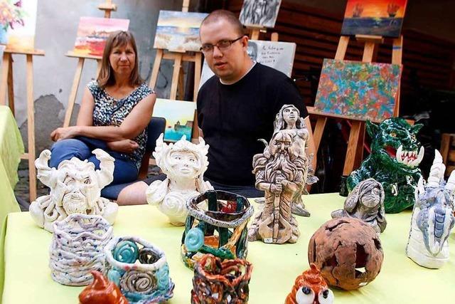 Ein Kunstmarkt der besonderen Art von Menschen mit psychischen Erkrankungen