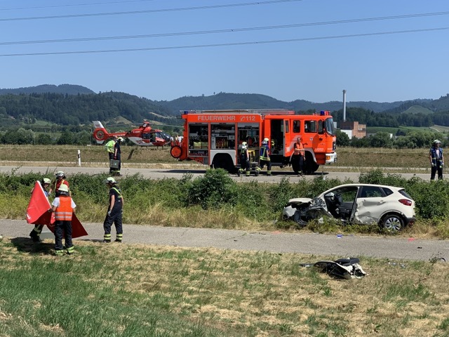 Frontalzusammensto bei Gengenbach &#8211; B33 voll gesperrt  | Foto: Helmut Seller