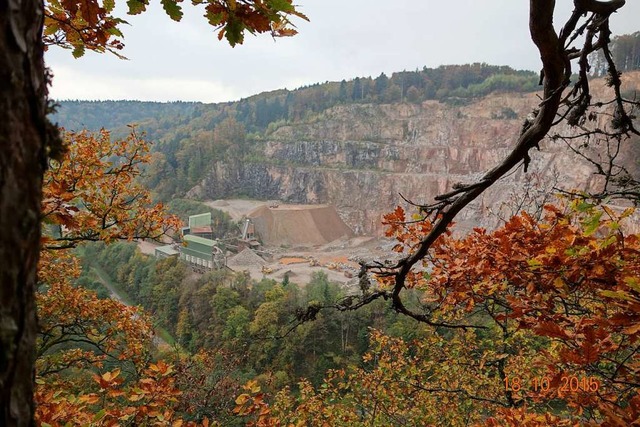 Der Steinbruch Albhalde auf Gemarkung des Grwihler Ortsteils Niederwihl  | Foto: Hans-Jrgen Sackmann