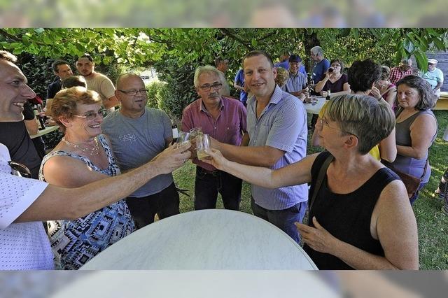 Umtrunk mit Oberweiers neuen Ortsvorsteher