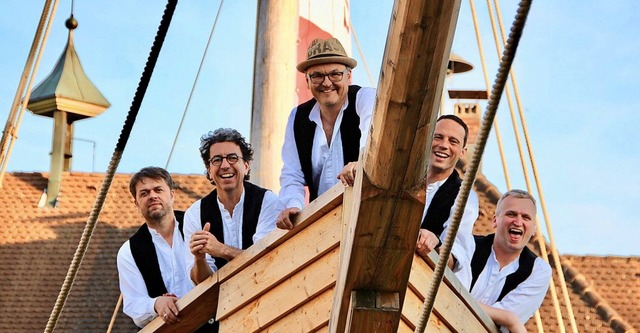 Die Alemannenrockband Luddi feiert CD-... Simon Frommherz und Jrgen Schmidt.    | Foto: suedkurier
