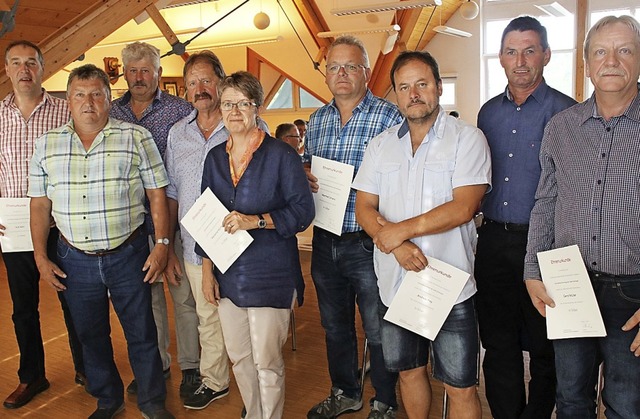 Verdienste um die Kommunalpolitik in  ...s Frey, Gerhard Boll und  Gerd Mller.  | Foto: suedkurier