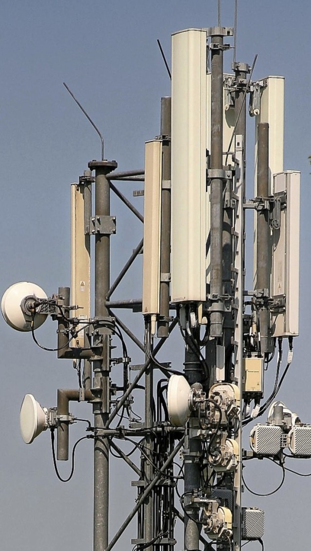 Mobilfunkantennen an einem Mast bei Endingen  | Foto: Martin Wendel