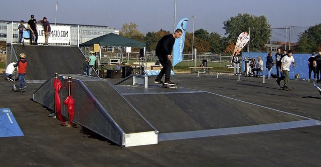 Vor einem Jahr wurde der Skatepark erffnet.   | Foto: Susanne Mller