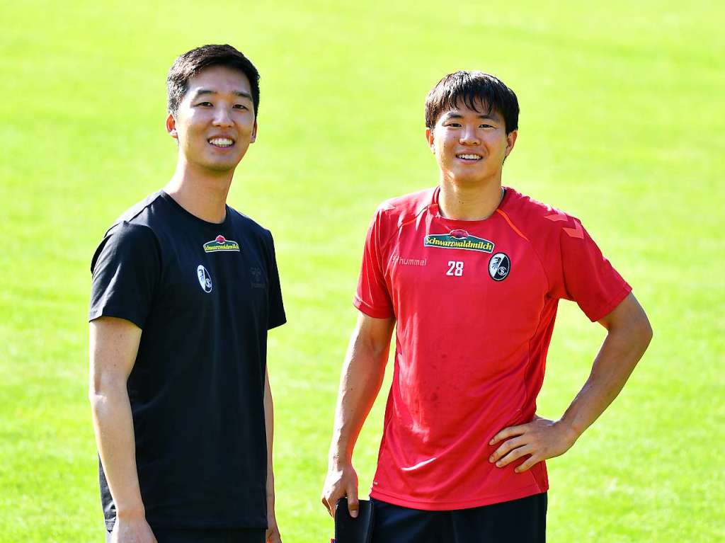 Changhoon Kwon (r.) mit koreanischem bersetzer