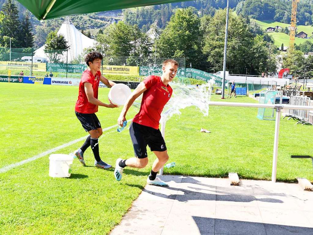 Der SC Freiburg bereitet sich in Schruns auf die Bundesliga-Saison vor.