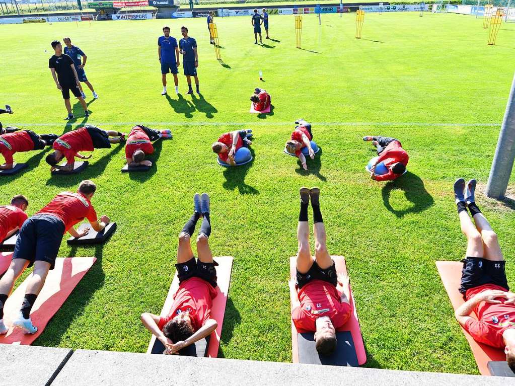 Der SC Freiburg bereitet sich in Schruns auf die Bundesliga-Saison vor.