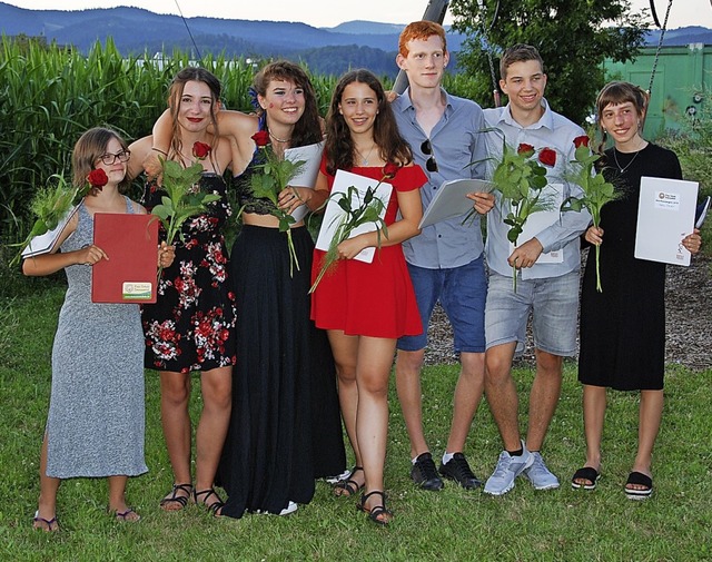 Die Freie Schule Dreisamtal feierte ih...entes und Fabia Streuber (von links).   | Foto: Privat