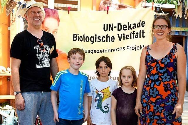Der Kinderabenteuerhof in Freiburg ist nun ein Projekt der UN-Dekade Biologische Vielfalt