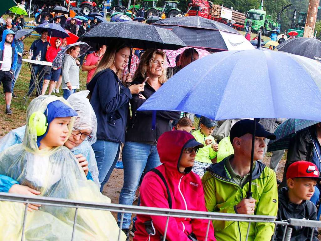 Der Regen am Sonntag hielt die Besucher nicht ab.