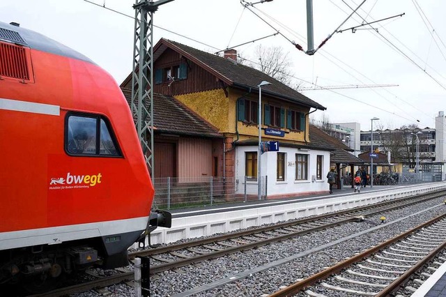 Der Bahnhof Littenweiler ist am Montag...le fr Zge aus Neustadt und Seebrugg.  | Foto: Thomas Kunz