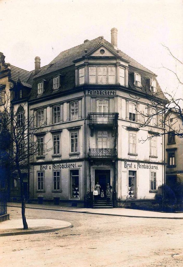 Im Jahr 1921 befand sich im Gebude Dreiknigstrae 39 die Bckerei Rieflin.  | Foto: Archiv Manfred Gallo