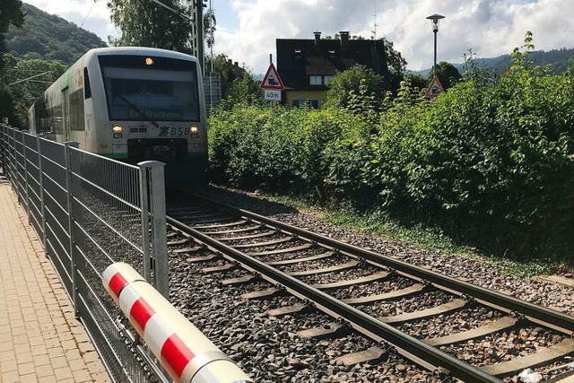 Der Bahnbergang am Krichelnweg. Hier ...lckte die 66-Jhrige am Montagmorgen.  | Foto: Hans-Peter Mller