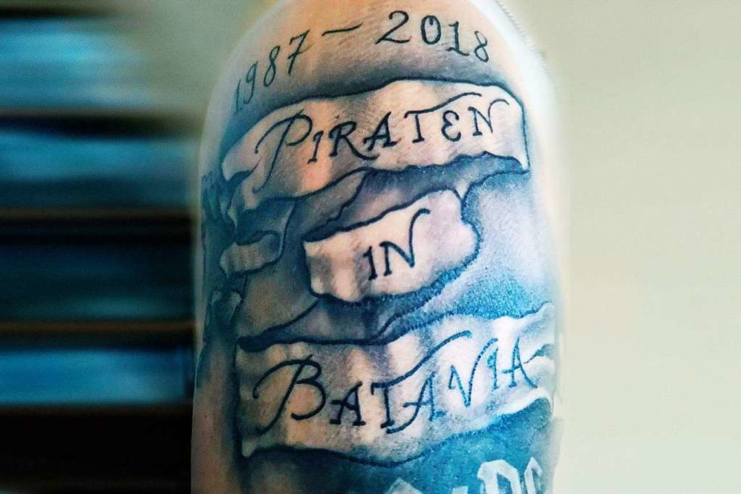So sieht das Tattoo aus, das an die Bahn erinnern soll  | Foto: Privat