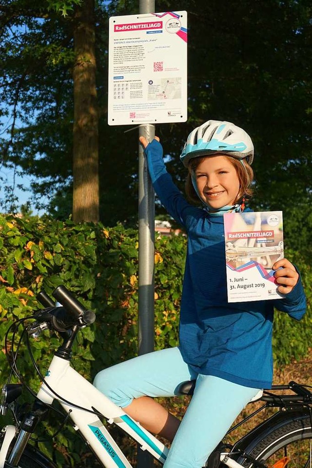 Eine der Stationstafeln der Route &#8222;Lrrach mit Kindern entdecken&#8220;  | Foto: Landratsamt Lrrach