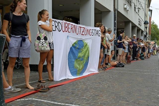 Protest gegen die Erdberlastung