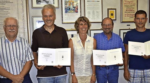 Der Wieser Ortschaftsrat mit (von link...0 Jahre) und Birk Brger (zehn Jahre).  | Foto: Georg Diehl