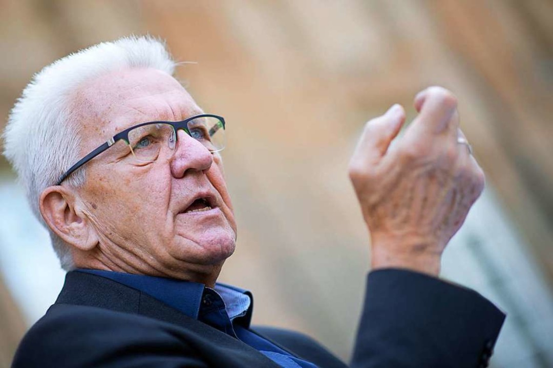 Winfried Kretschmann:  &#8222;Da sind ...nd Mitte gnzlich verschwunden.&#8220;  | Foto: Marijan Murat (dpa)