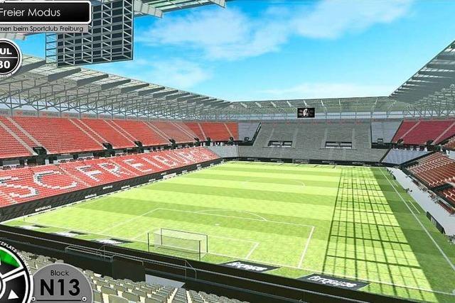 SC-Freiburg-Fans knnen virtuell im neuen Stadion probesitzen