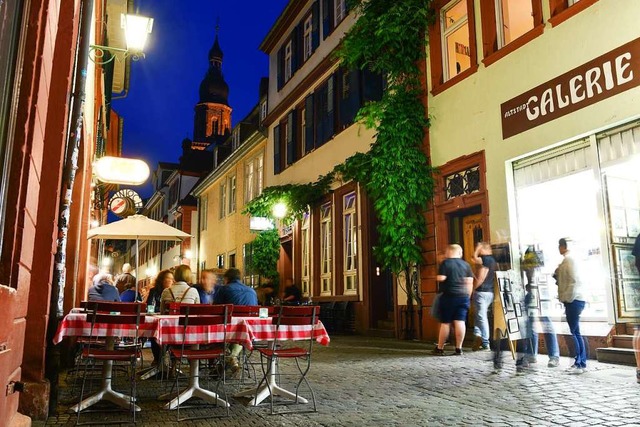 In der Heidelberger Altstadt wird es n... Beispiel hier in der Unteren Strasse.  | Foto: Uwe Anspach (dpa)