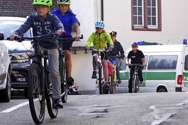 Radeln mit der Polizei