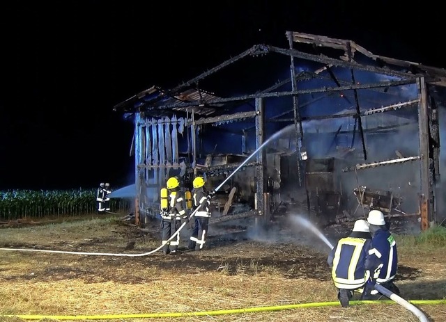 Im Juni brannte eine Scheune in Kappel-Grafenhausen, es war eine von acht.  | Foto: Wolfgang Knstle