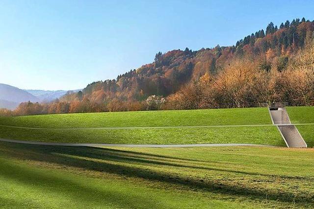 Bauarbeiten fr Hochwasserdamm im Bohrertal bei Freiburg starten im Herbst