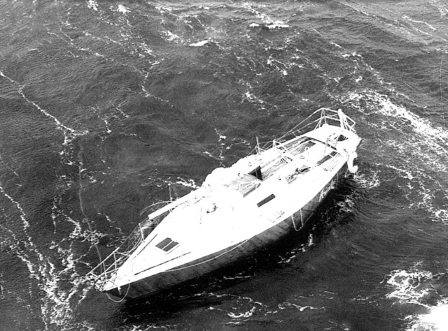 Das verlassen im Meer vor der irischen... der Jacht Ariadne am 14. August 1979.  | Foto: UPI (dpa)