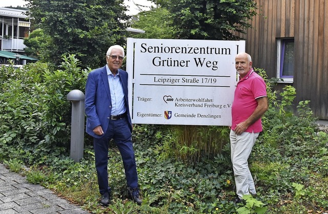 Hansjrg Seeh und Detlef Behnke schaue...ngenheit und mit Sorge in die Zukunft.  | Foto: Sebastian Krger