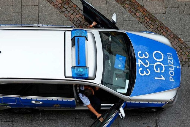 Polizeieinsatz in der Offenburger Fugngerzone  | Foto: Helmut Seller