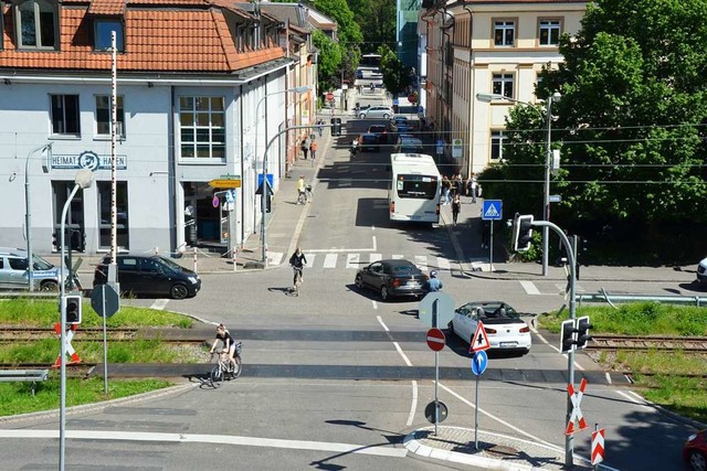 An der Kreuzung  Brhl- / Baumgartners...ein Fugnger angefahren (Archivfoto).  | Foto: Sarah Beha