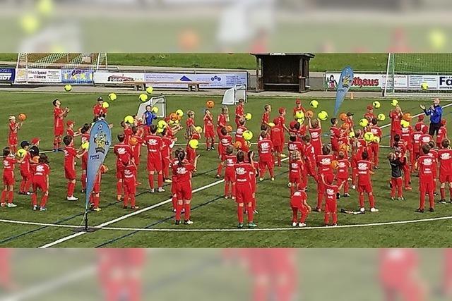 Mehr als 100 Kinder im Bernauer Fuballcamp