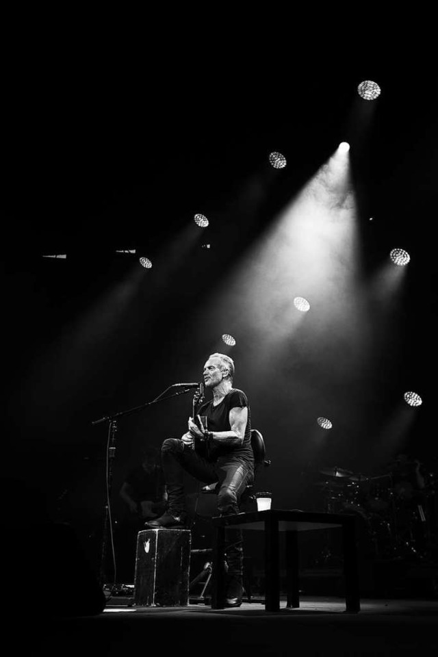 Sting in Colmar &#8211; &#8222;Roxanne&#8220; spielend  | Foto: Vincent Besserer