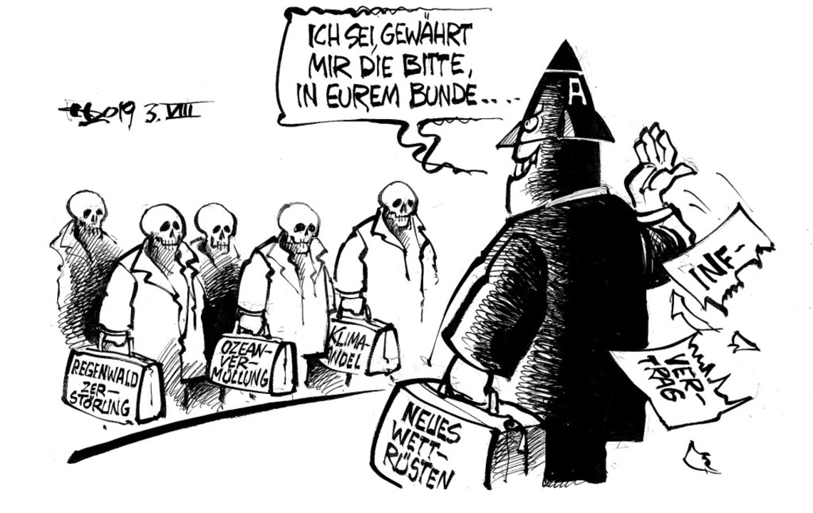 Der Weiss Der Teufel Wievielte Karikaturen Badische Zeitung