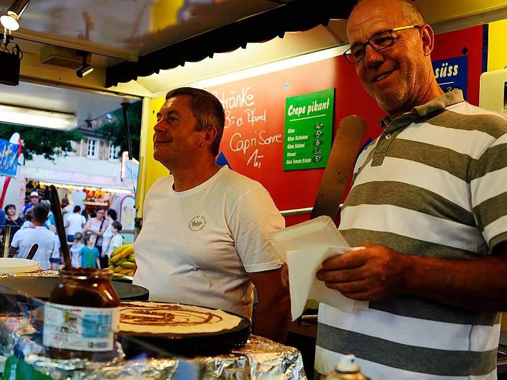 Mit Umzug und Krnung der neuen Markgrfler Weinprinzessin Jessica Himmelsbach ging es am Freitag los. Noch bis Montag hat das Weinfest in Staufen geffnet.