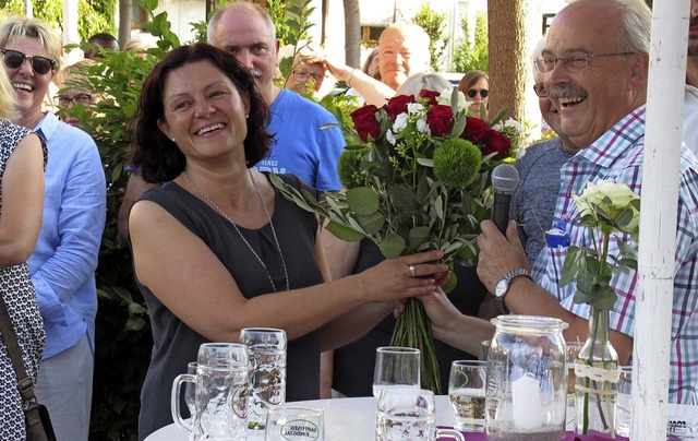 Monika Berger ist neue Ortsvorsteherin...ts ihr Stellvertreter Manfred Vetter.   | Foto: Susanne Haupt-Kerkovius