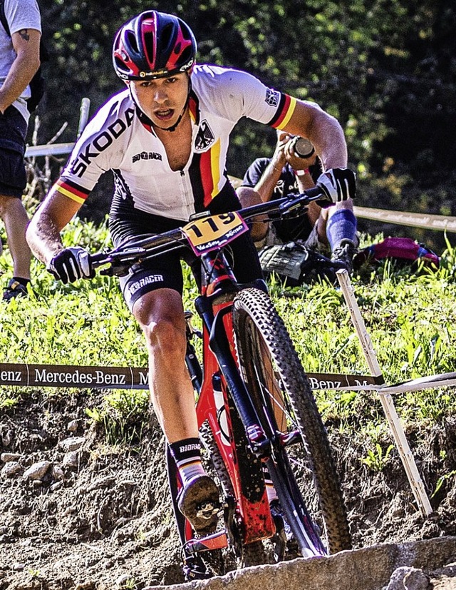 Freie Bahn hatte Tim Meier in Val di Sole zu seinem Leidwesen nicht immer.  | Foto: Sebastian Sternemann