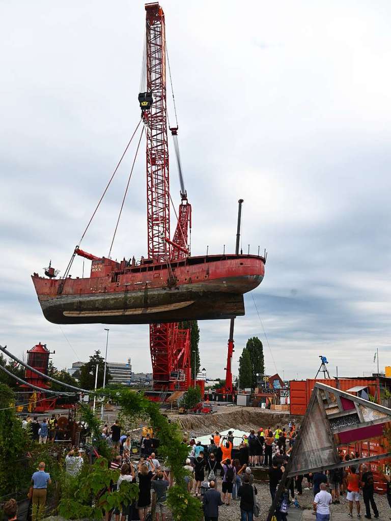 Eindrcke vom Hub des Leuchtturmschiffs